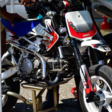 white pitbike