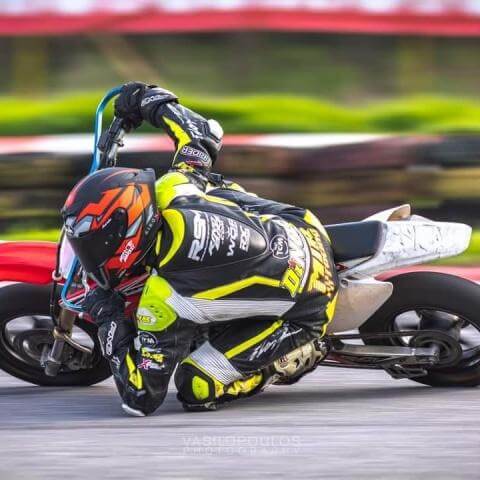 Elbow Down with Crf 150 Pitbike