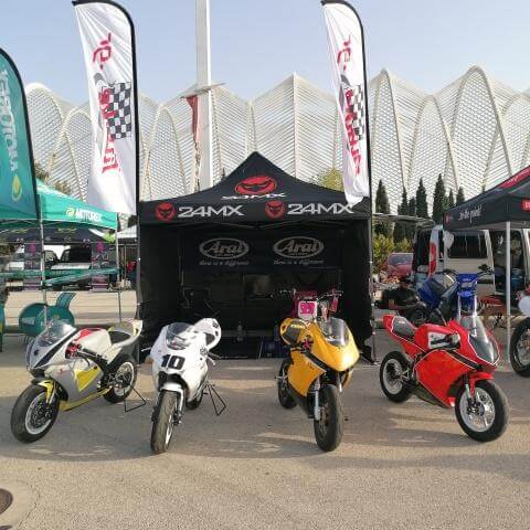 four pitbikes