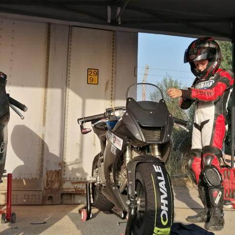 Kid pilot preparing for session