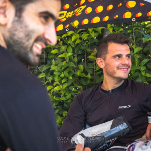 Two people they smile