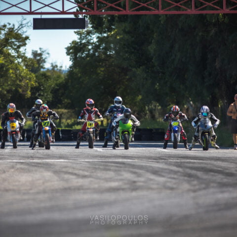 Riders waiting the light's off
