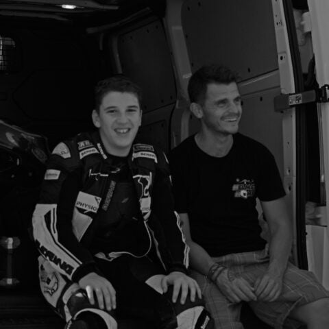 Two Riders Smiling