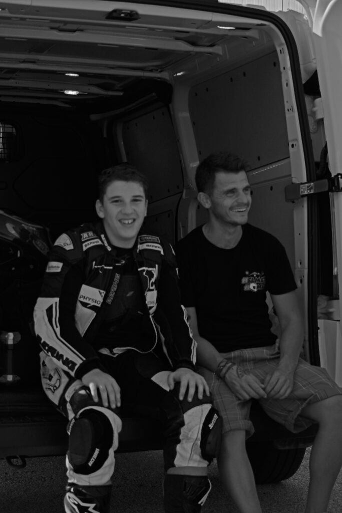Two Riders Smiling